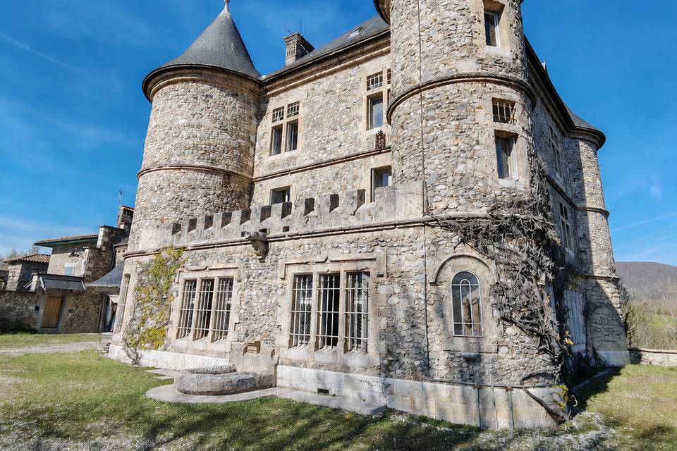 Vue de face du château