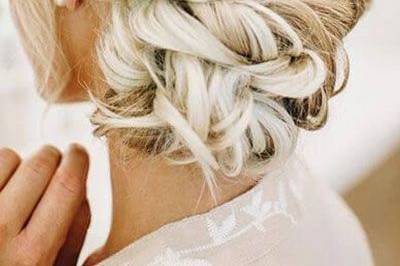 Chignon mariée bohème