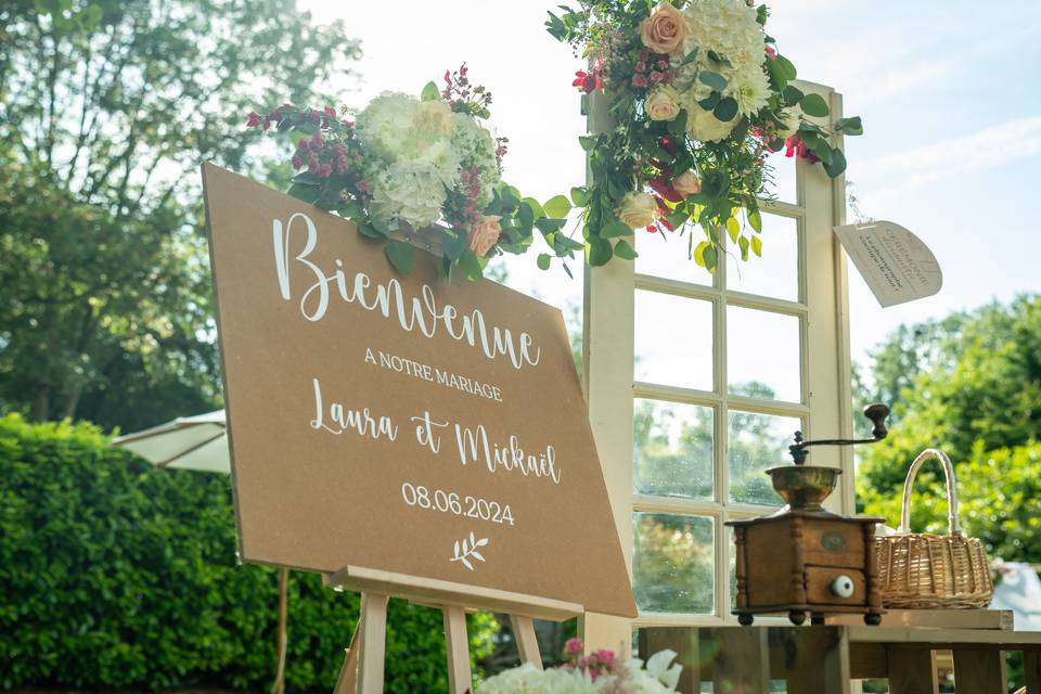 Panneau de bienvenue