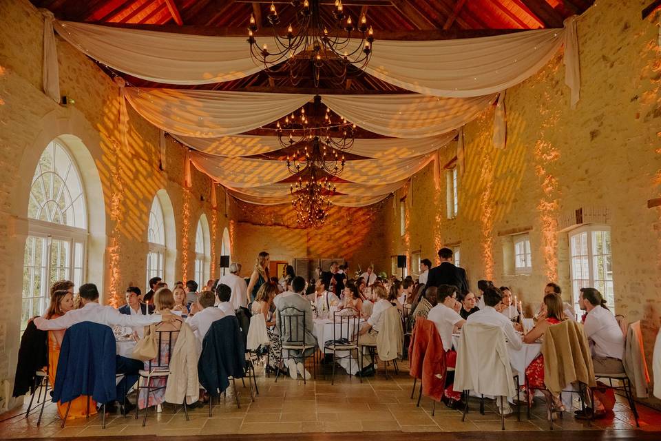 Salle de réception dîner