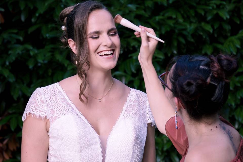 Maquillage mariée Ninon
