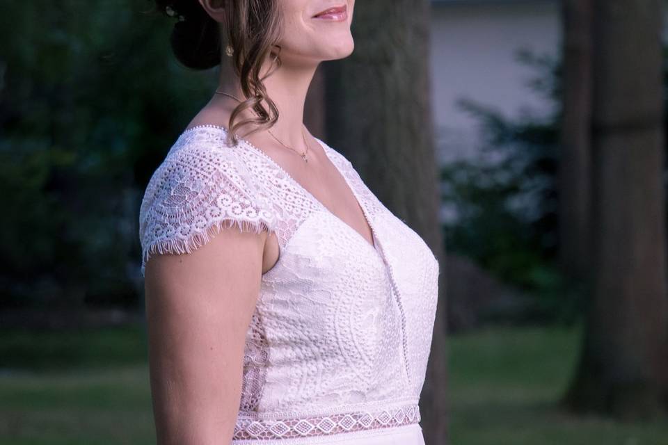 Maquillage mariée Ninon