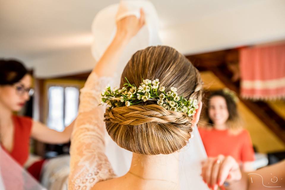 L'habillage de la mariée