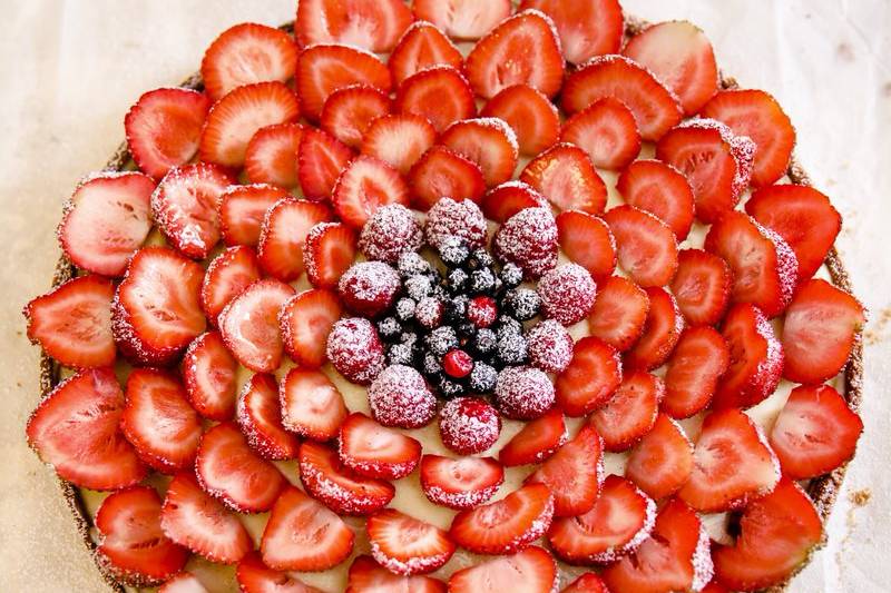 Tarte aux fruits rouges