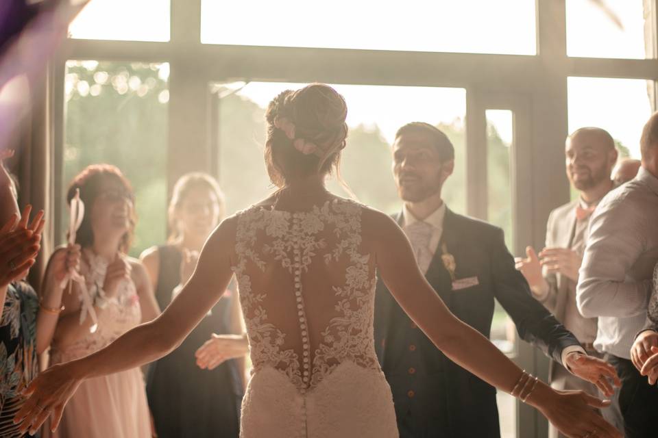 Entrée dans la salle