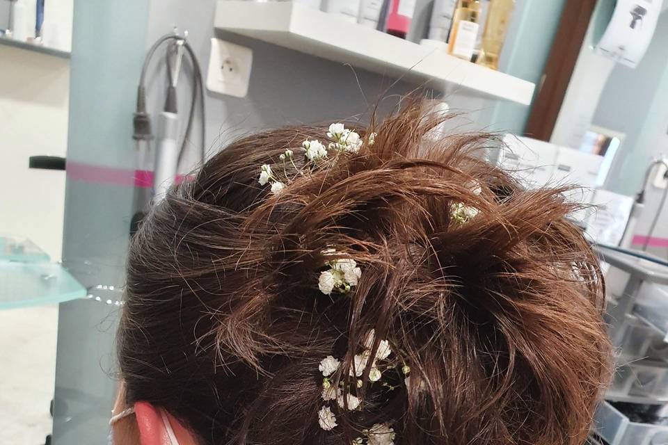 Chignon pour une invitée