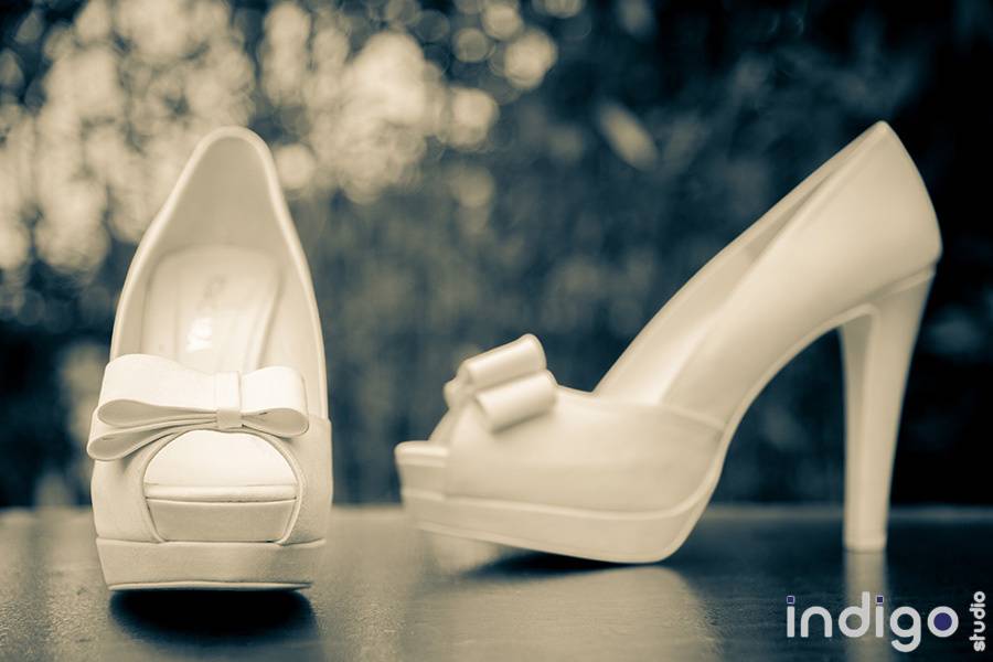 Les chaussures de la mariée