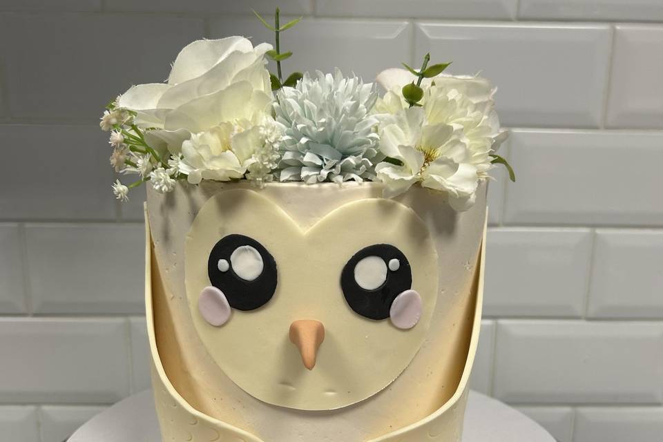 Gâteau à thème chouette 🦉