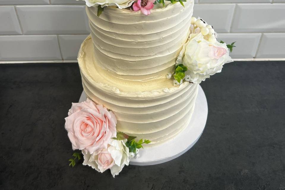 Wedding cake fleuri