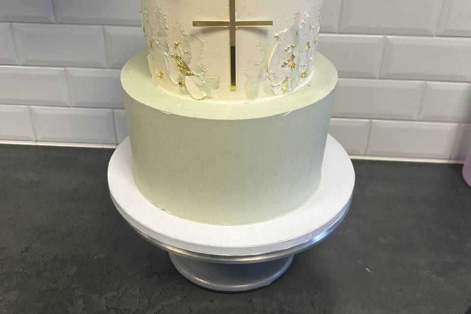 Layer cake baptême