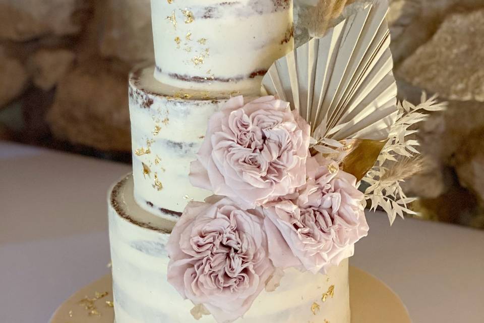 Naked cake decoré