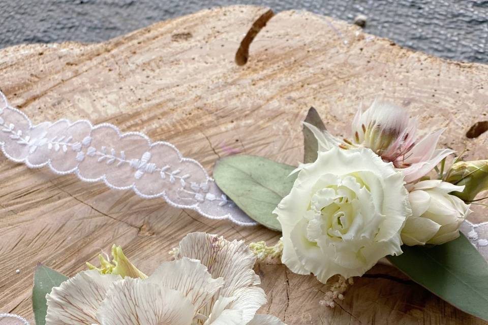 Barrette de fleurs