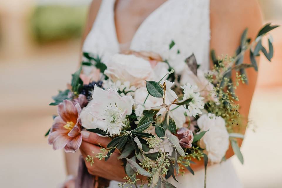 Bouquet de mariée romantique