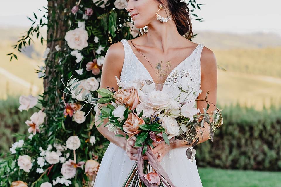 Bouquet de mariée romantique