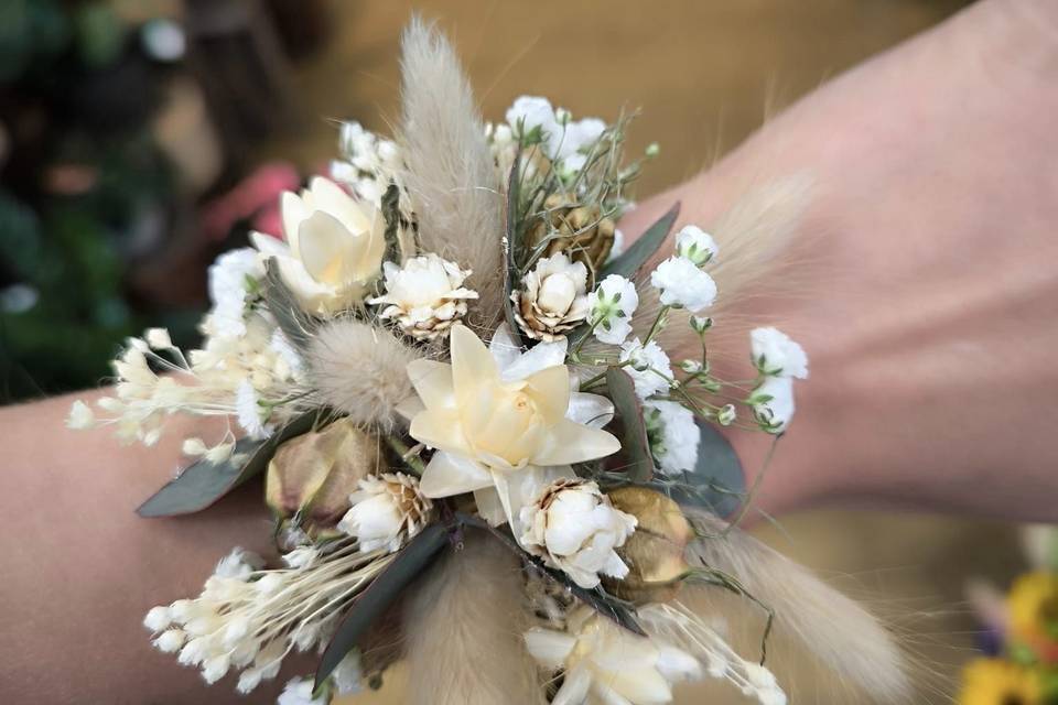 Bracelet fleurs séchées