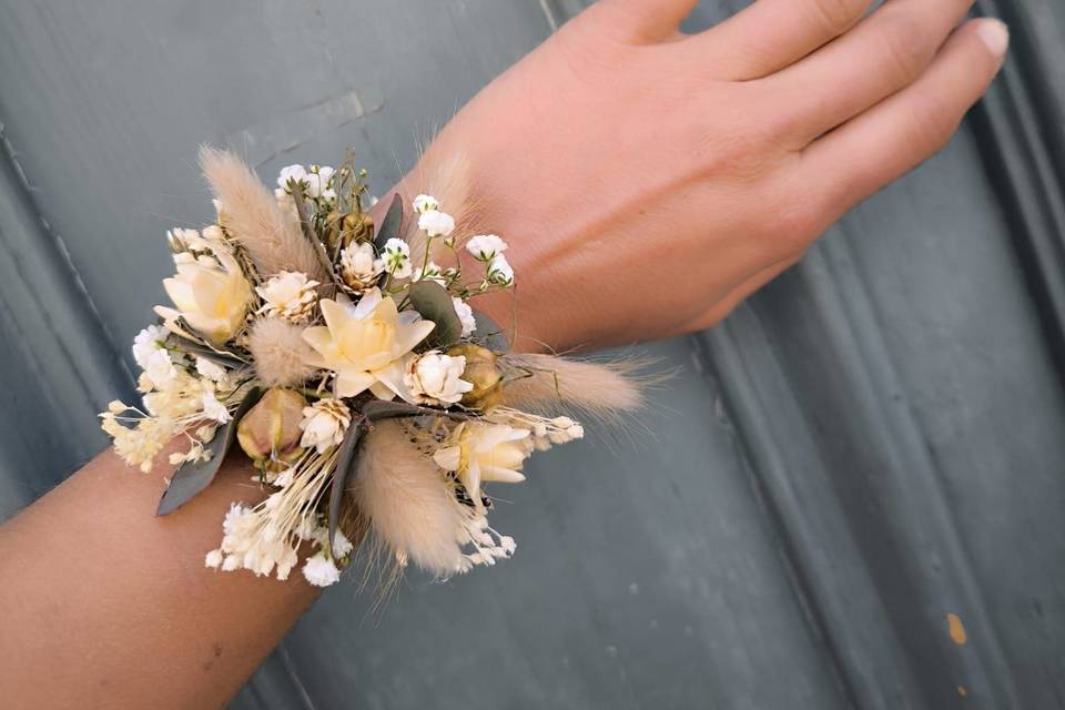 Bracelet fleurs séchées