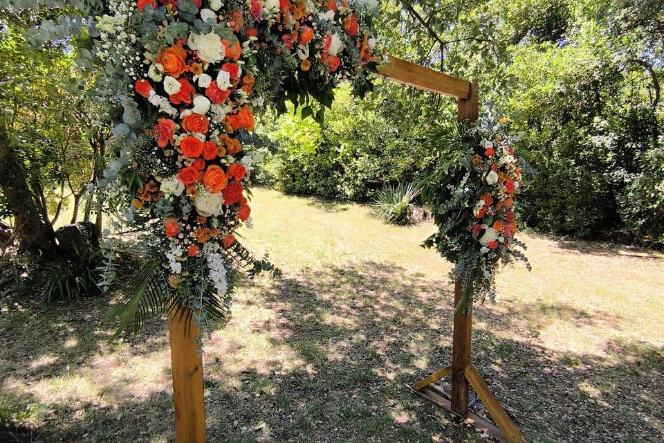 Arche orange et blanc