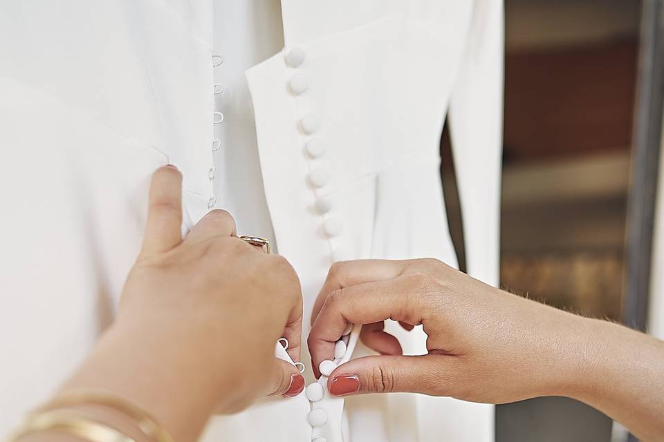 Robe de mariée en soie