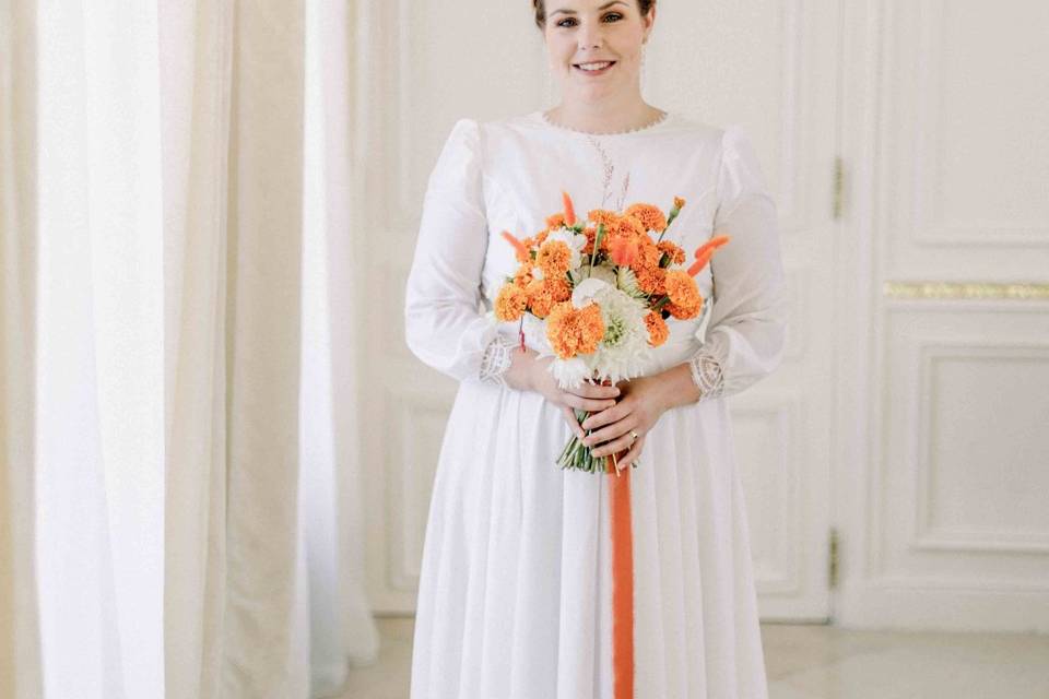 Robe de mariée en soie