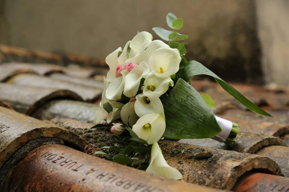 Bouquet de mariée goutte