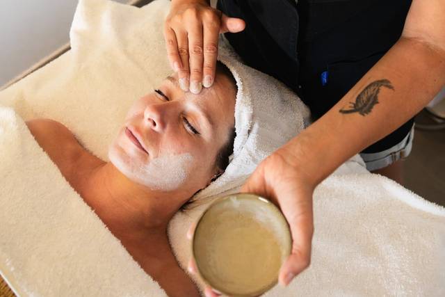 Soin visage préparation mariée