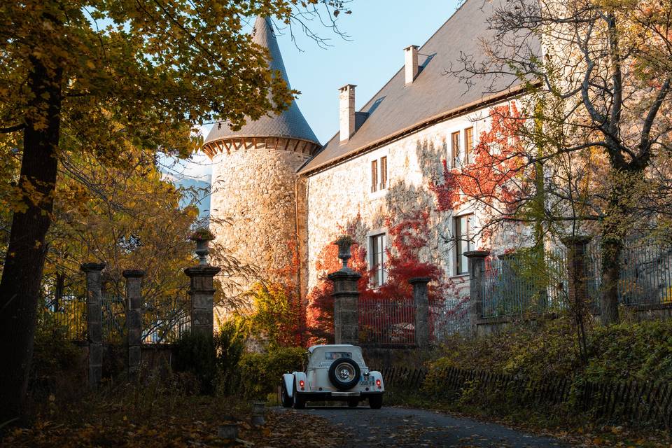 Arrivée au château