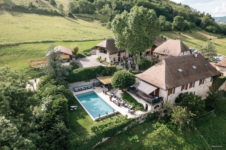 Photo drone du domaine