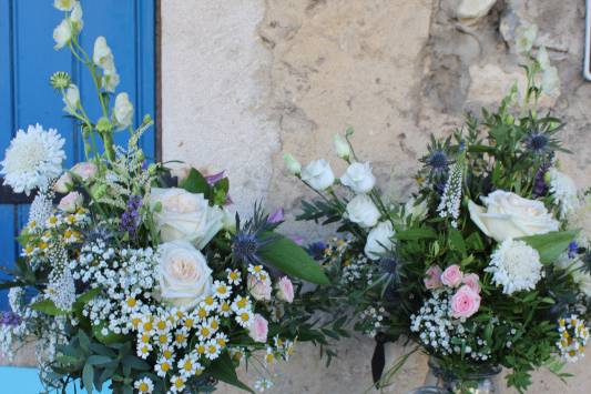 Bouquet de mariée pastel