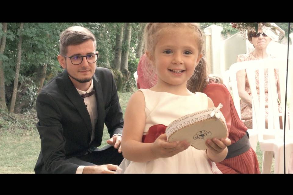 Extrait d'une vidéo de mariage