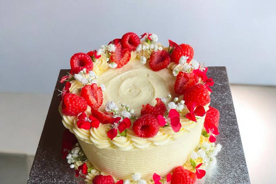 Layer cake fruits rouges