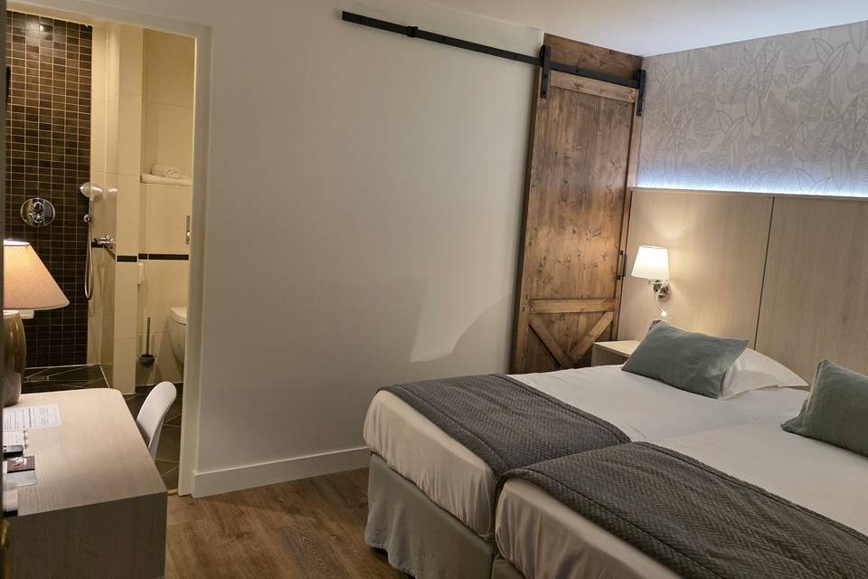Chambre lit jumeaux parc