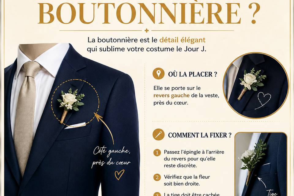 Boutonnière Toujours à gauche