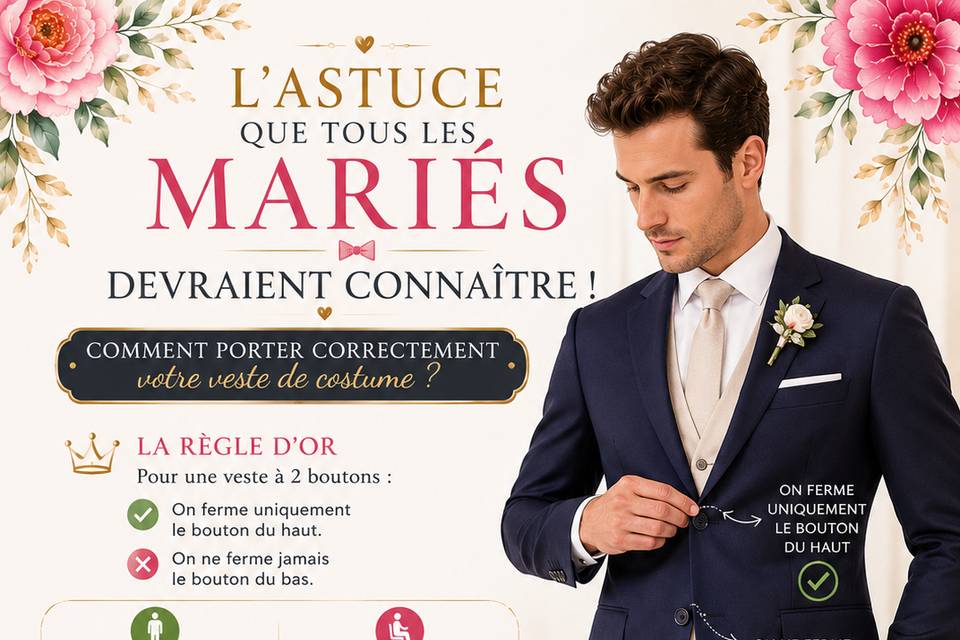Boutonnage Veste Homme