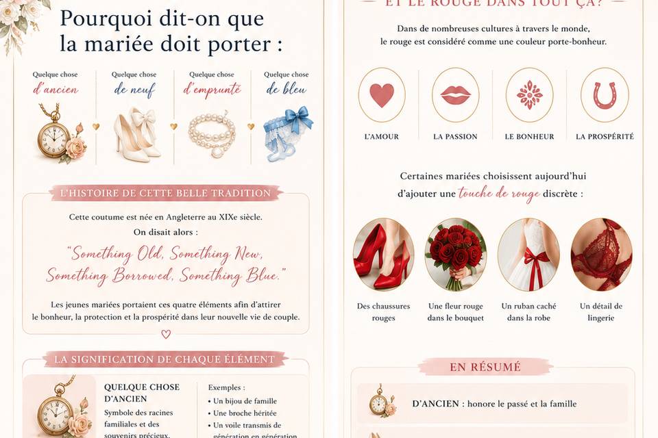 Traditions pour la mariée