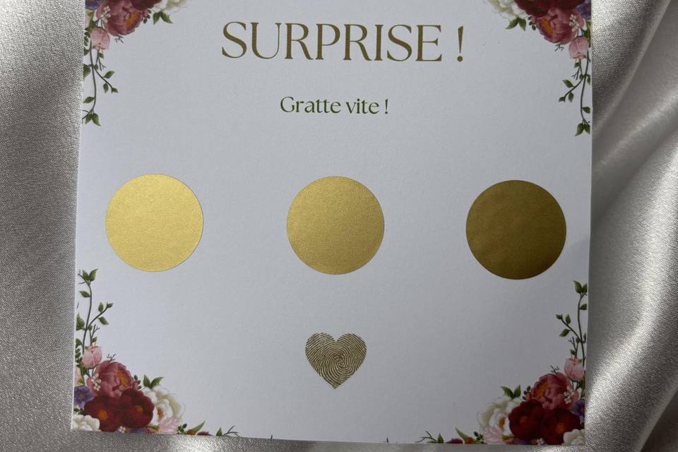 Ticket à gratter surprise