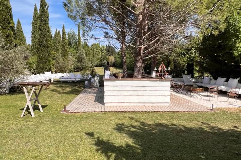 Le bar dans le parc