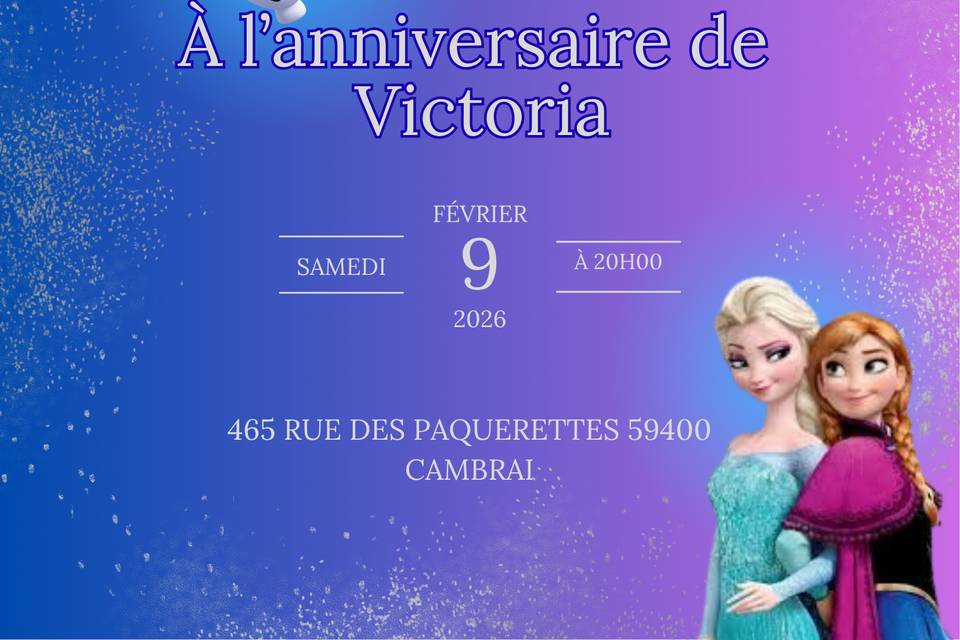 Invitation anniversaire