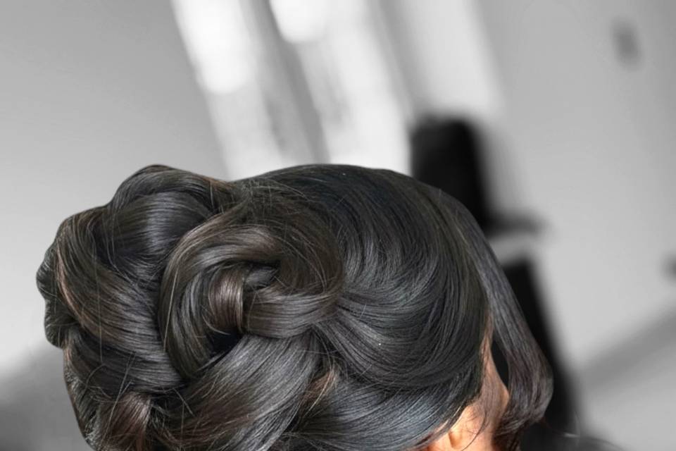 Chignon haut