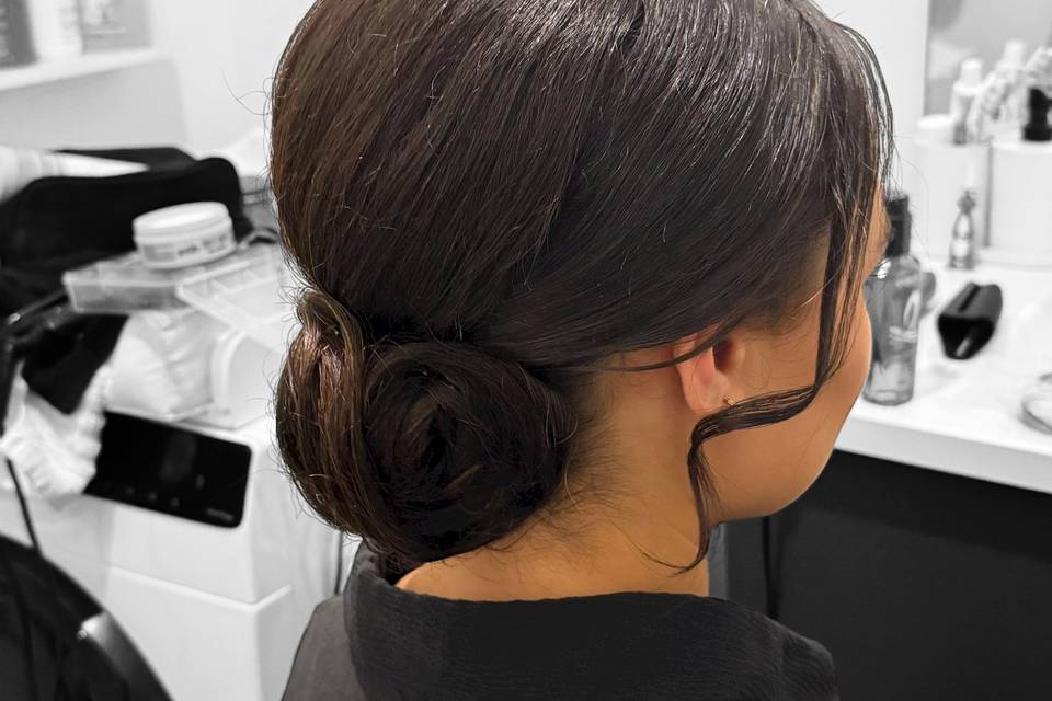 Chignon bas classique