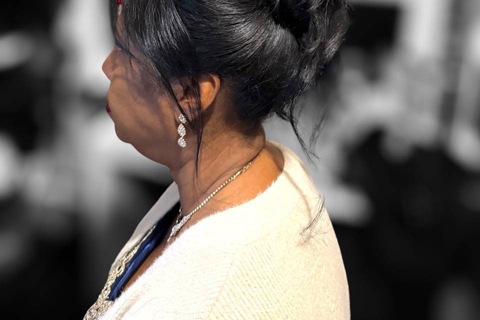 Chignon mi haut