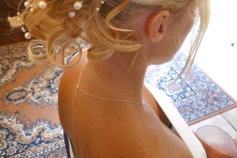 Chignon  les boucles lachées