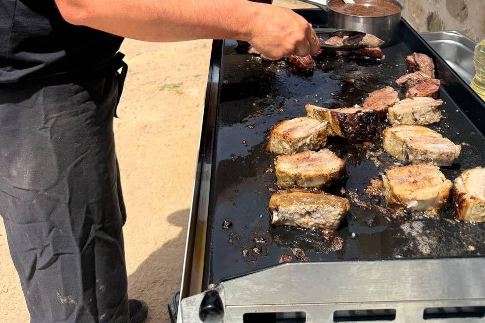 Magrets de canards rotis