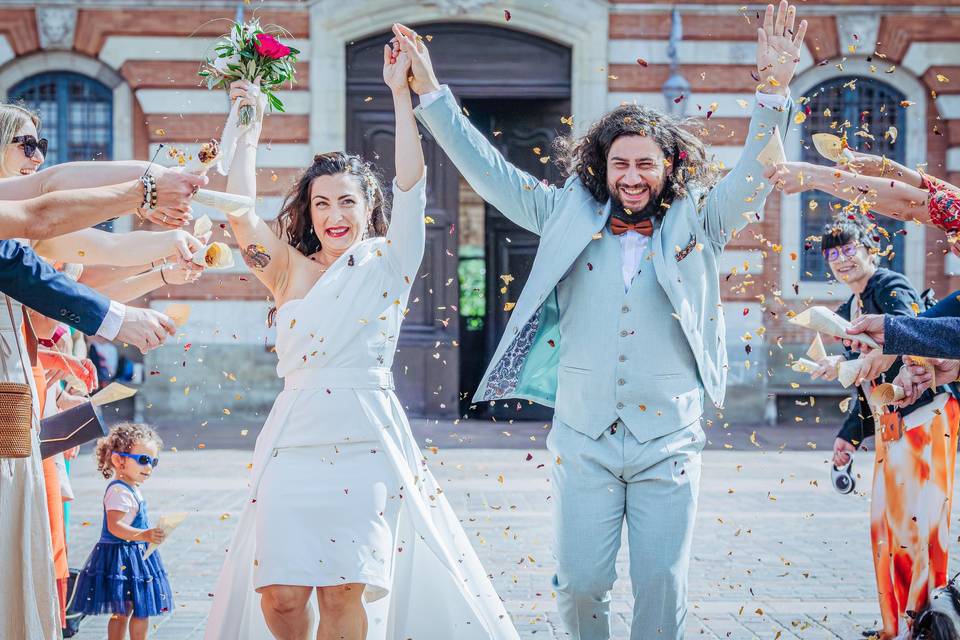 La sortie du Capitole