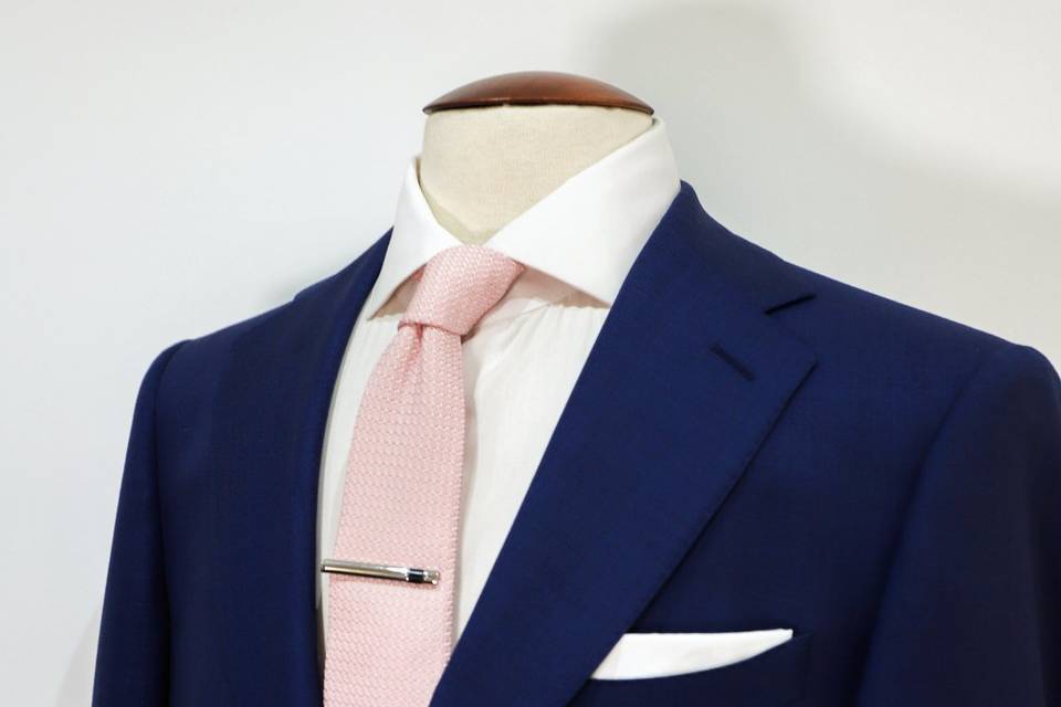 Détail_Veste Bleue Vue poitrine