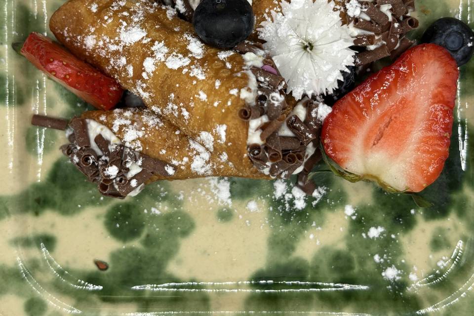 Cannoli topping chocolat