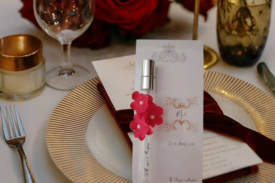 Ambiance rouge et or