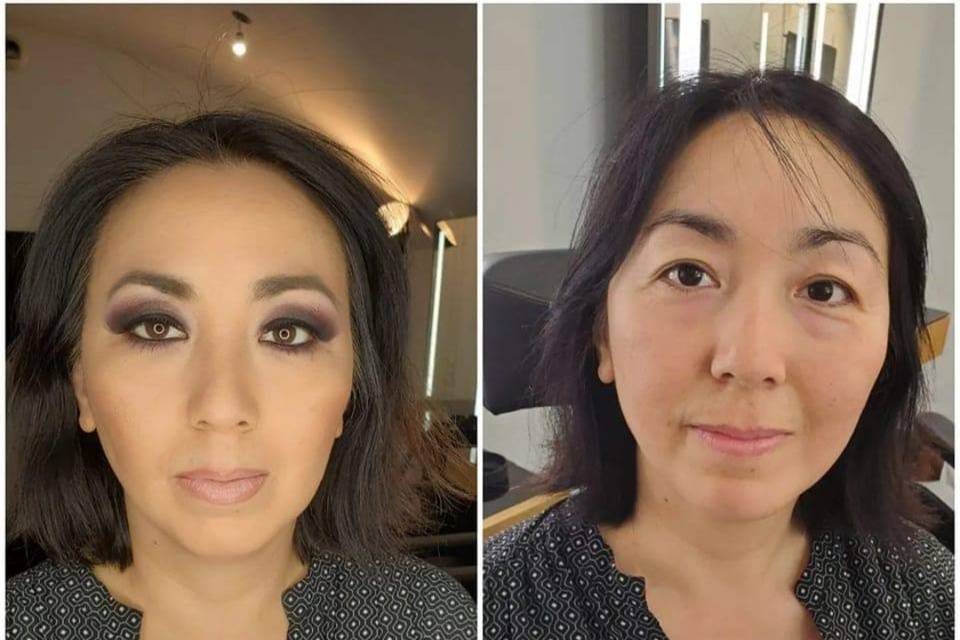 Avant/après. Maquillage SLA