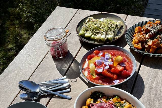 Buffet pour déjeuner estival
