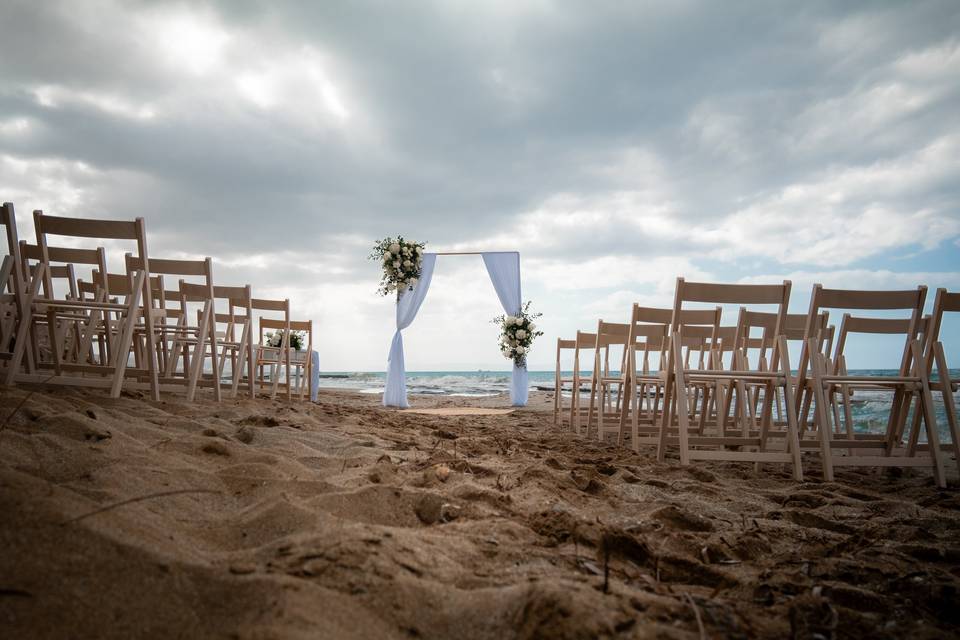 Cérémonie mariage Crète plage