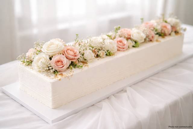 Long wedding cake